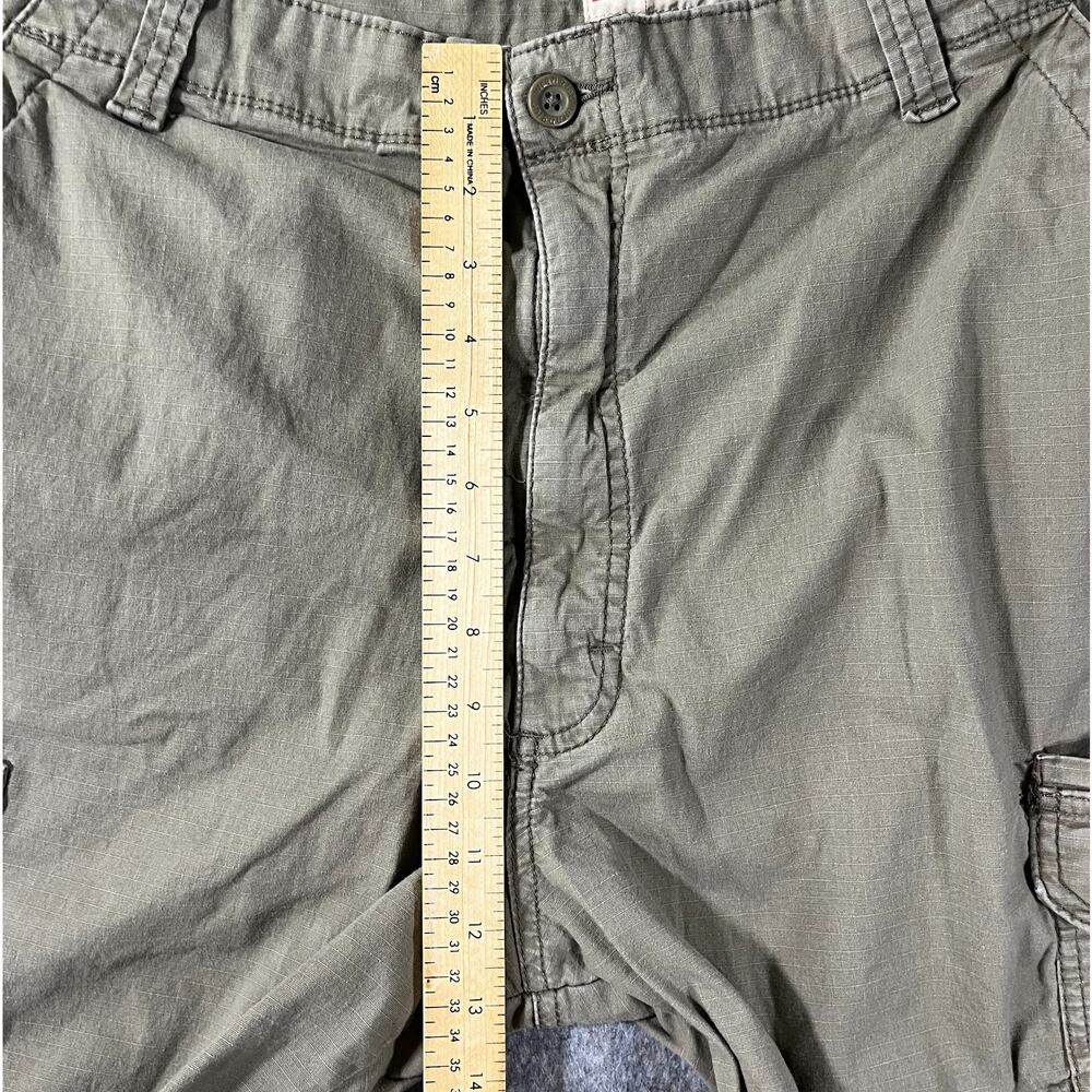 Wrangler Relaxed Fit Cargo Pants Mens 42x31 Cotton Spandex Stretch Utility Green - Picture 4 of 14